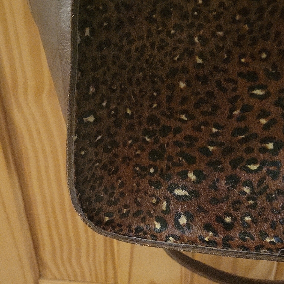 Madewell Brown Leopard Print Cowhide and Leather Tote Bag - Picture 6 of 9